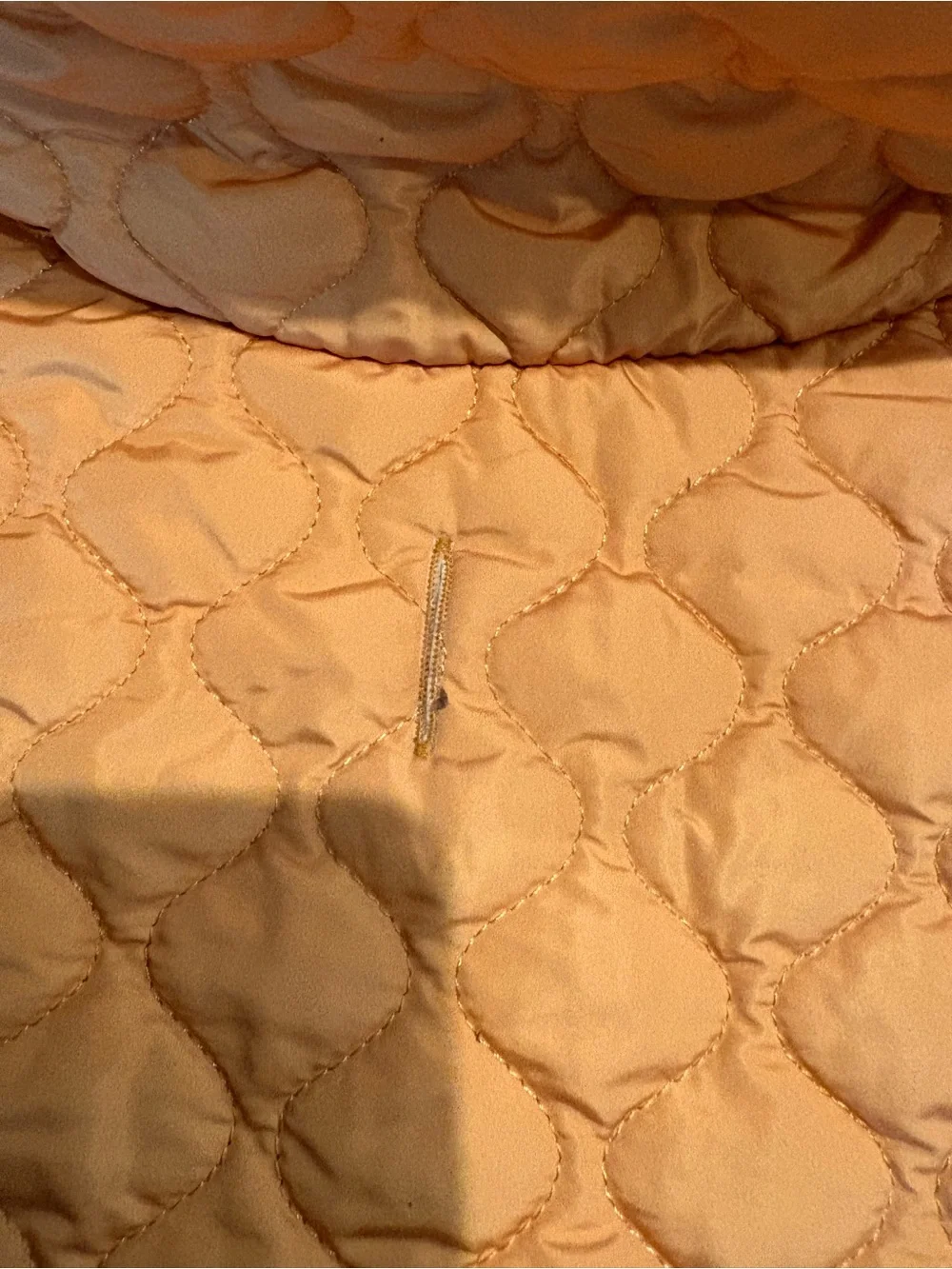 Yellow Quilted Dog Vest with Floral Trim